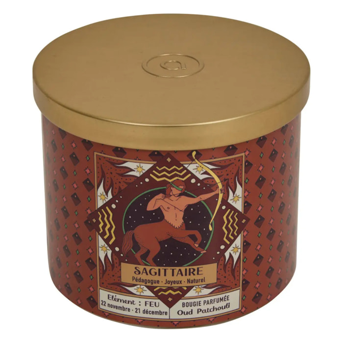 Bougie parfumée Astro 396g pot verre assorti