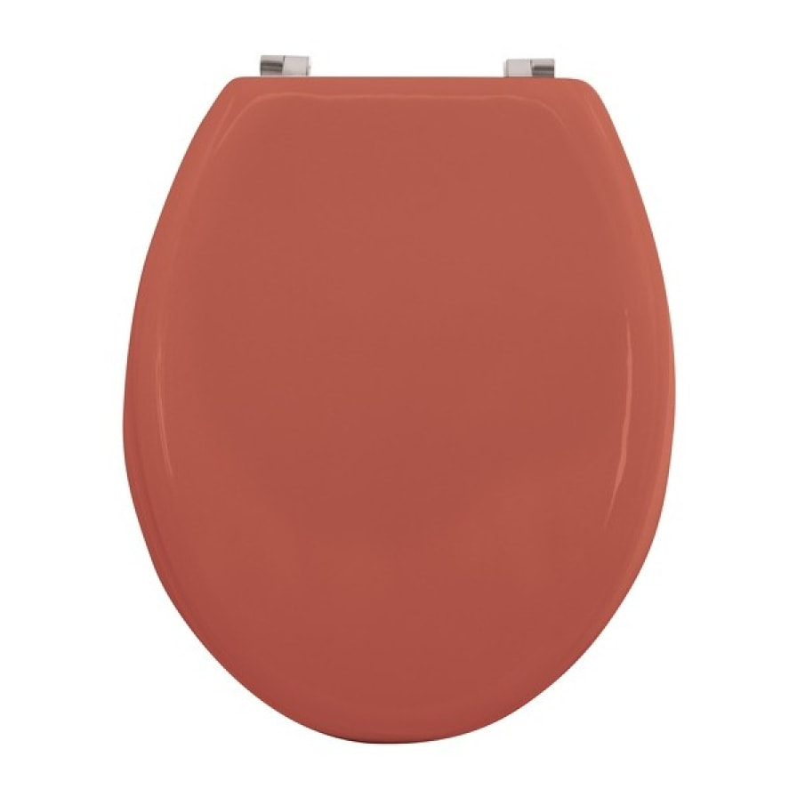 Abattant wc MDF CLEO Terracotta mat - Charnières en Inox MSV