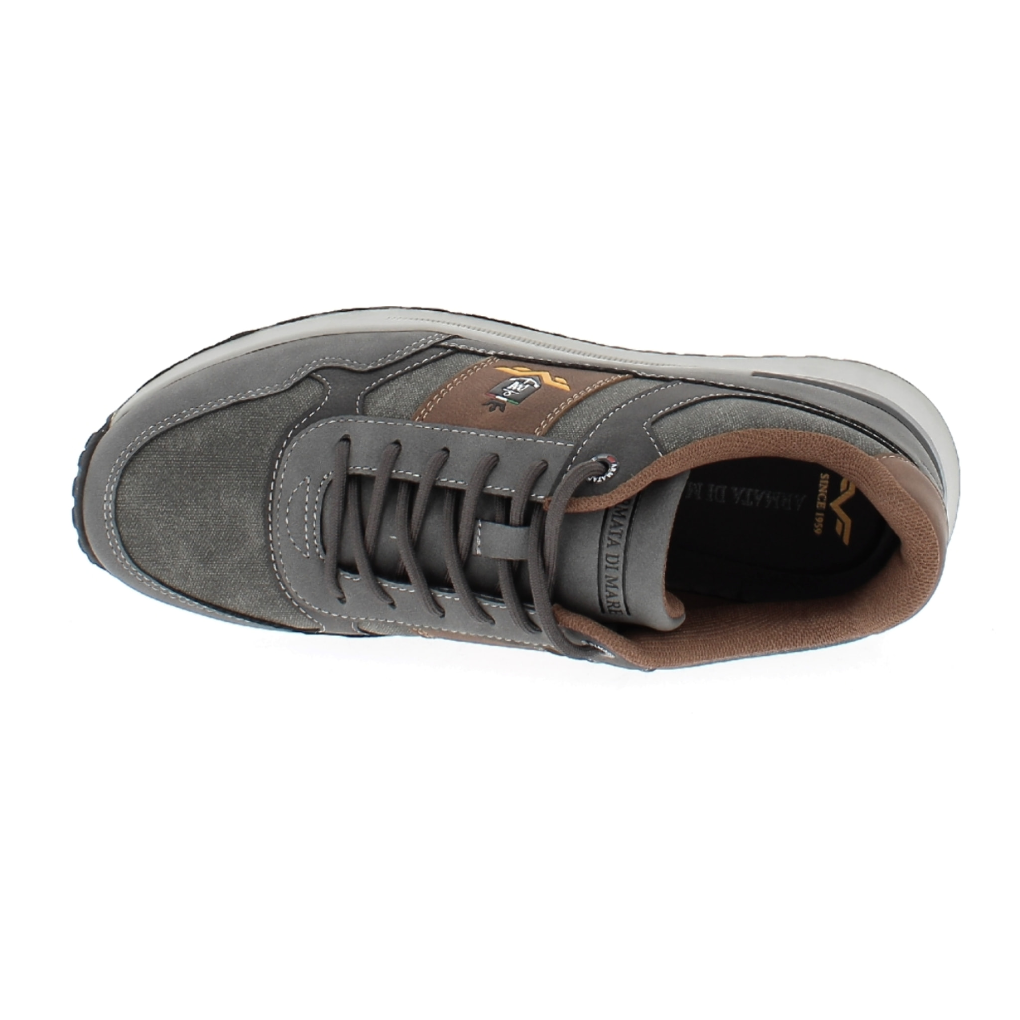 Armata di Mare Scarpe Uomo Sneakers Casual Stringate con Soletta Rimovibile in Memory Foam AMU W24L631 Grey