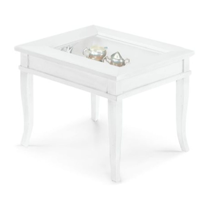 Tavolino bacheca GIUDECCA piano in vetro 60x60cm