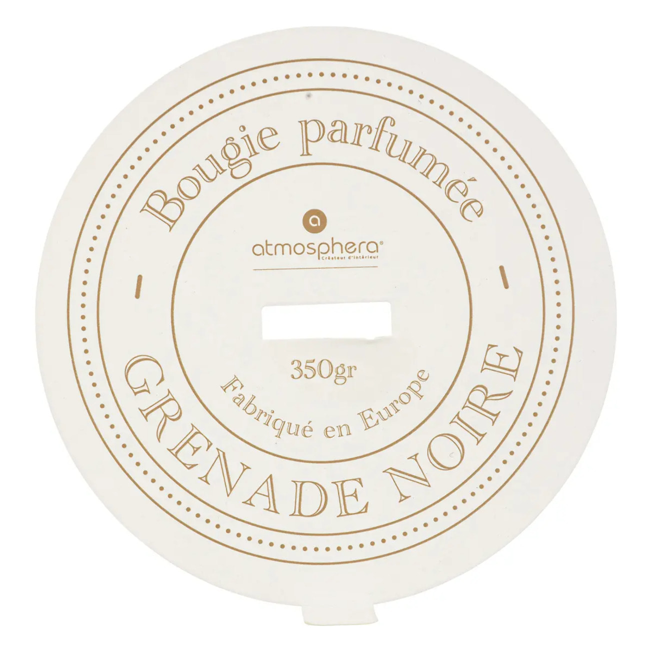 Bougie parfumée Marco 350g pot céramique grenade noire