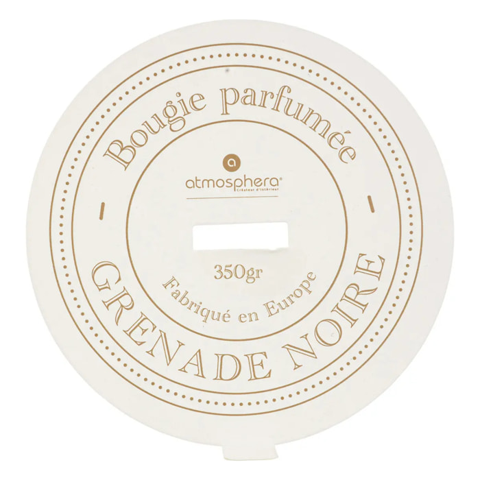 Bougie parfumée Marco 350g pot céramique grenade noire