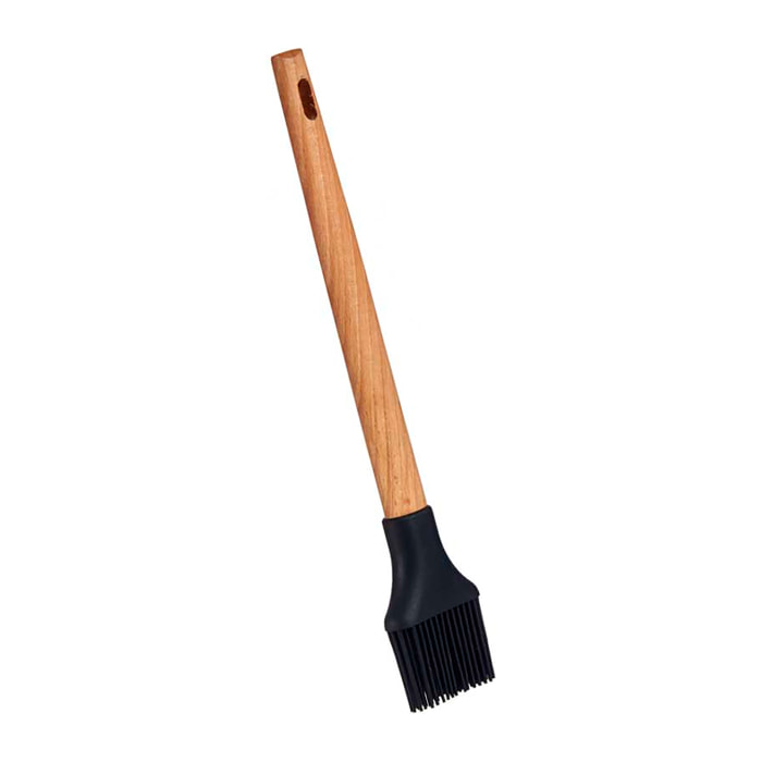PINCEL COCINA SILICONA MANGO MADERA DE HAYA 28CM