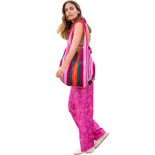 Borsa telo mare spugna riga 90x170 cm Noidinotte