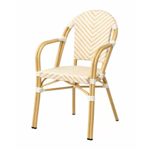 Chaise de jardin avec accoudoirs Montmartre beige Kare Design
