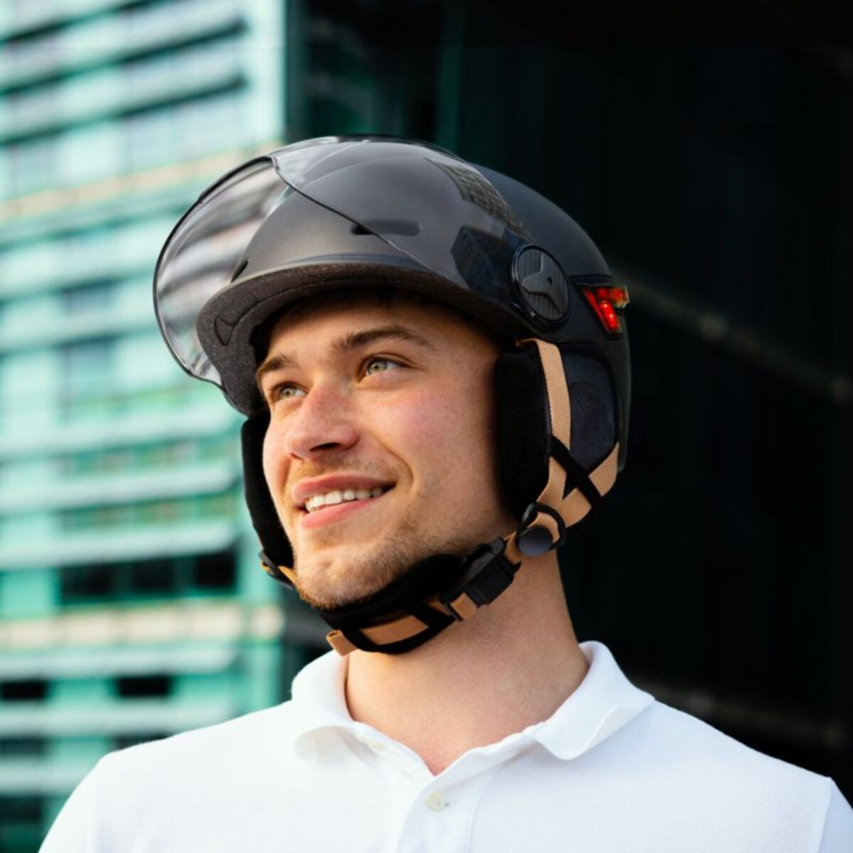 Casque CASR Led Glow gris taille L