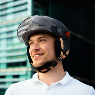 Casque CASR Led Glow gris taille L