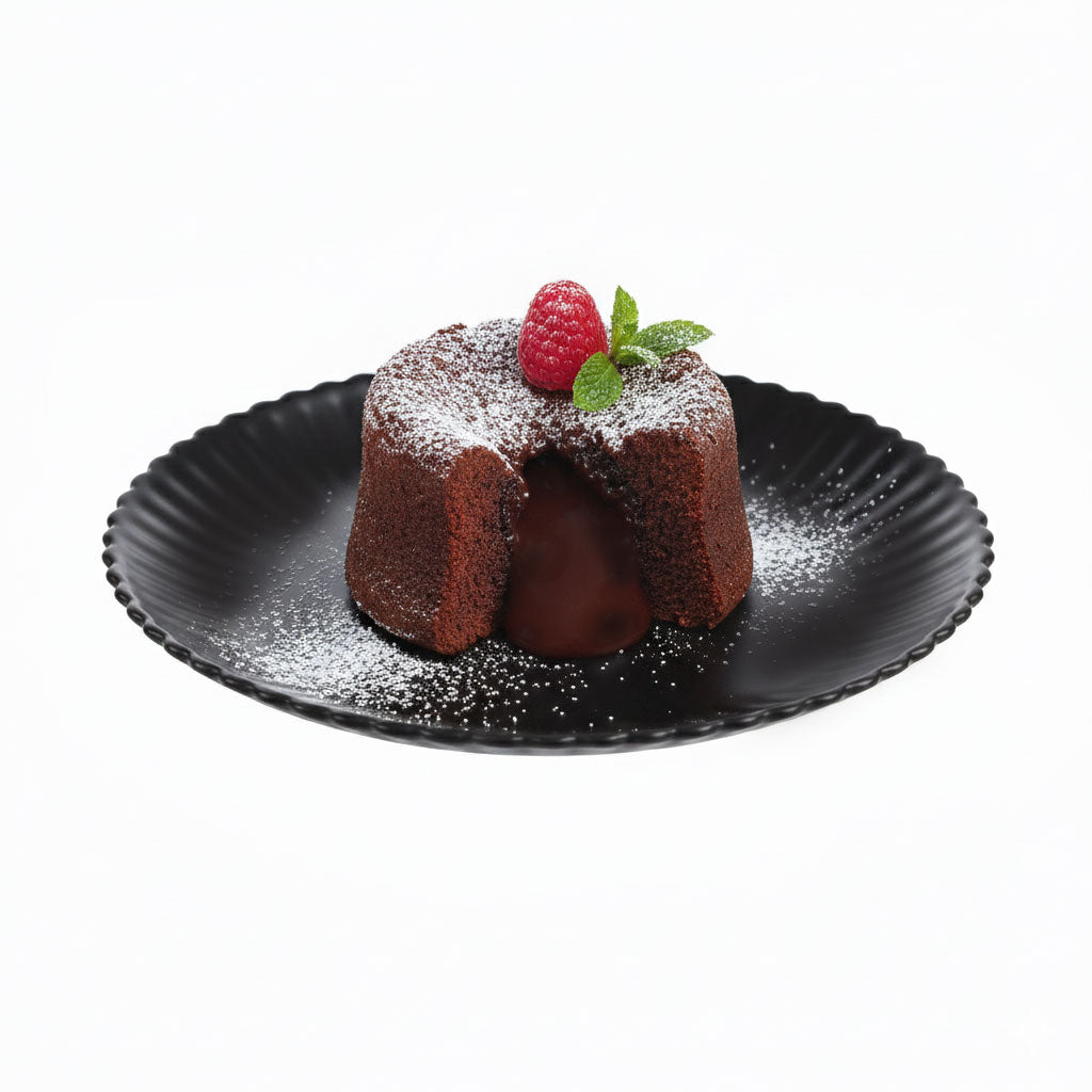 Assiette à dessert noire 19 cm Bloom - Luminarc