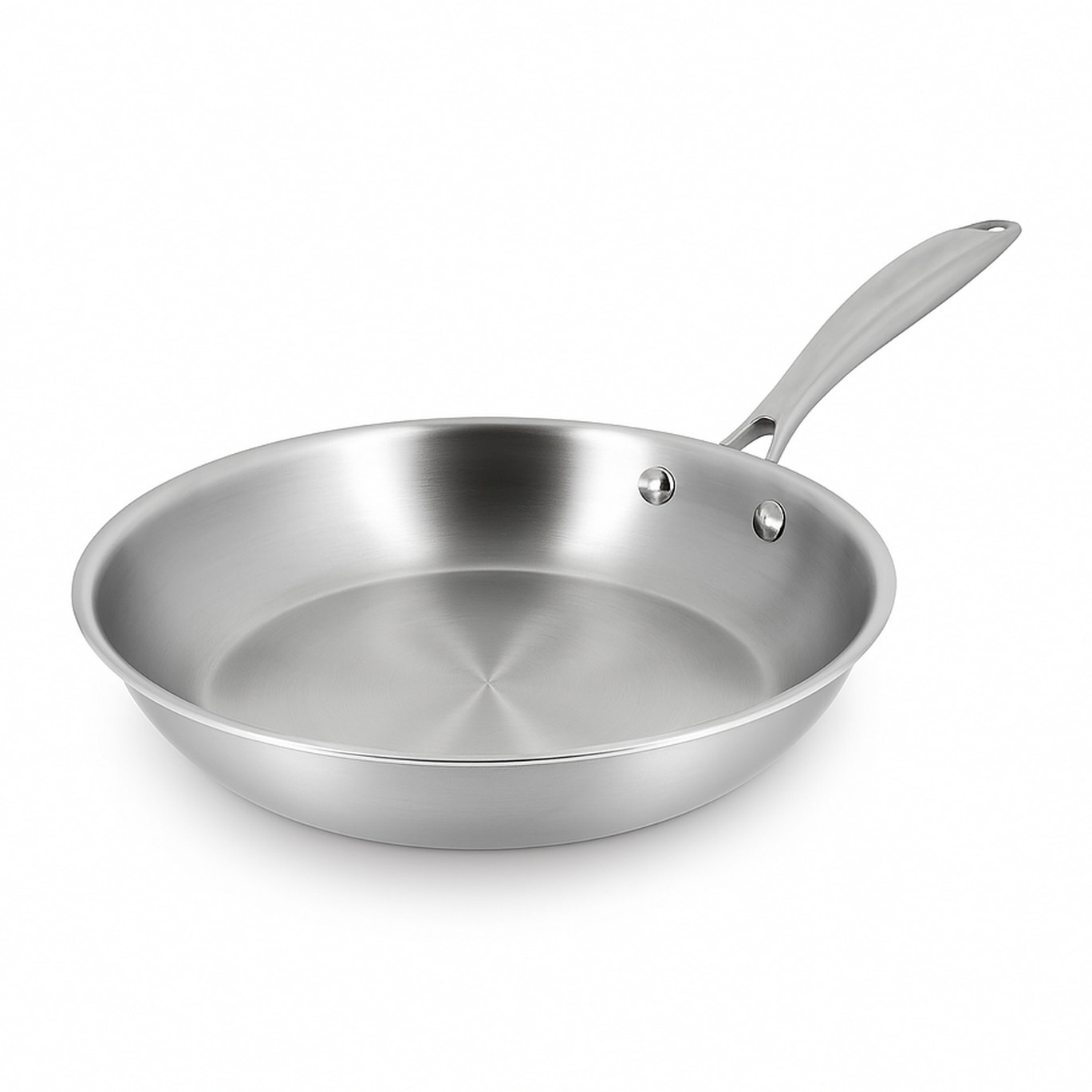 Poêle en acier inoxydable 20cm - fait en France - tous feux TRIPLY