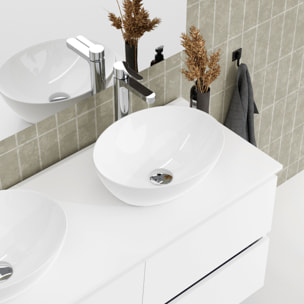 Ensemble de salle de bains LILY SE, Alday, 140 cm, Blanc Mat.