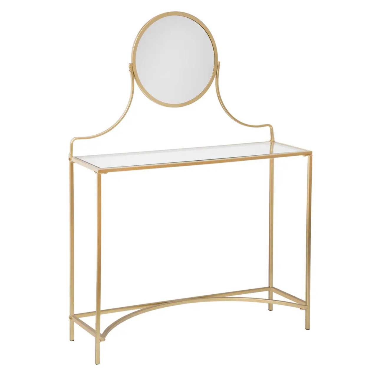 Coiffeuse "Artif" - doré - verre