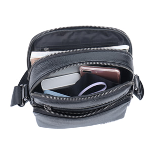Borsa a tracolla  da uomo In Vera pelle Made in Italy 22x25x9 cm