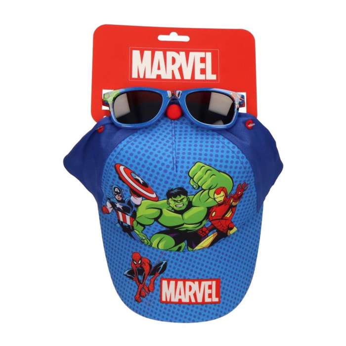 Set Gorra y Gafas de Sol "Avengers (Hulk)"- Color Azul