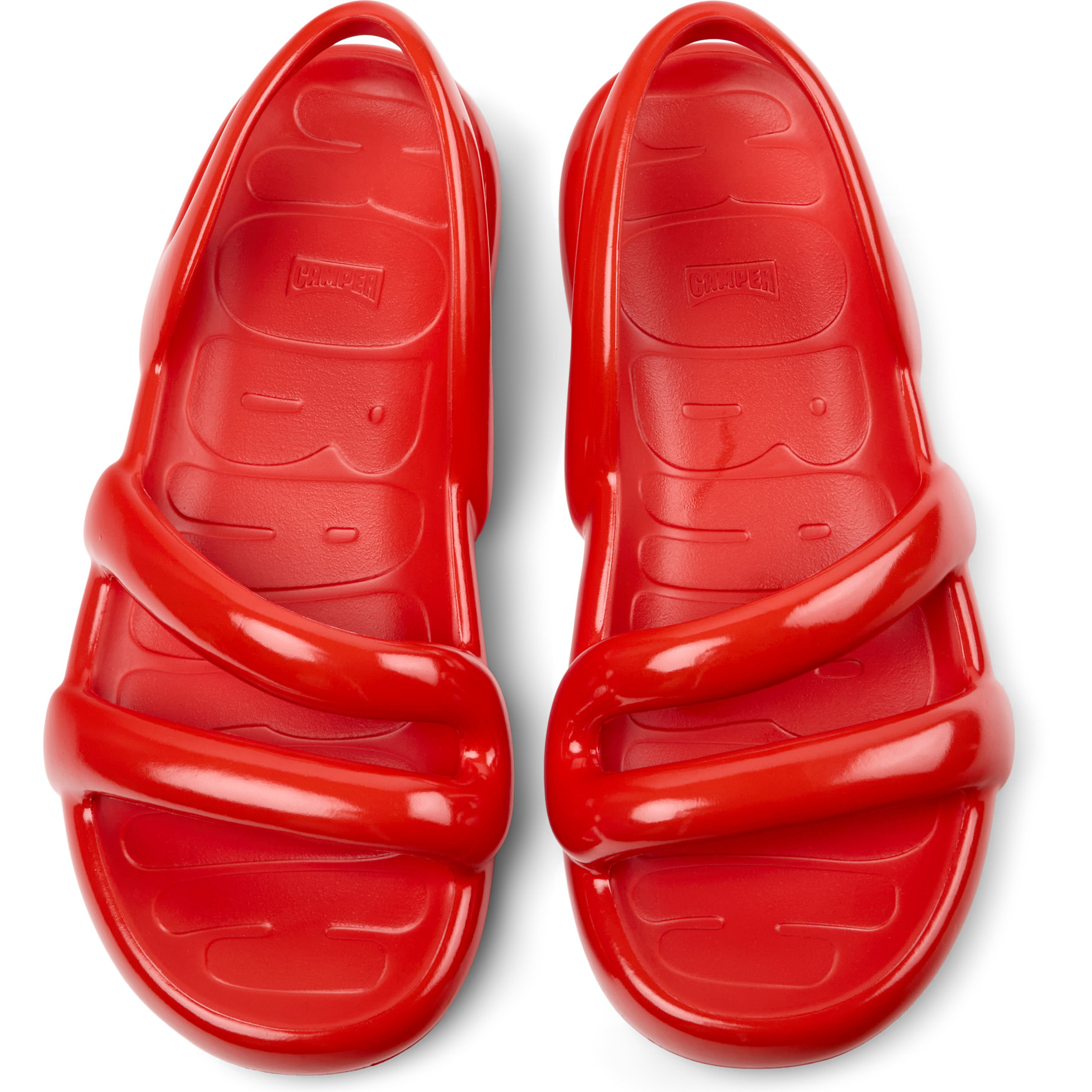Sandalias - CAMPER Kobarah Flat - Rojo - Sintético