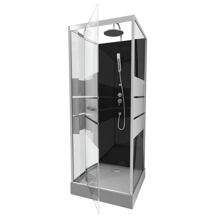 Cabine de douche carrée 70x70x225cm - SCRATCHY 70