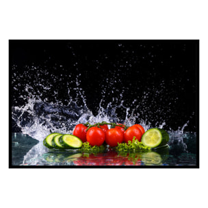Affiche encadrée – Légumes croquants et fraîcheur éclatante Affiche + cadre en métal - Noir