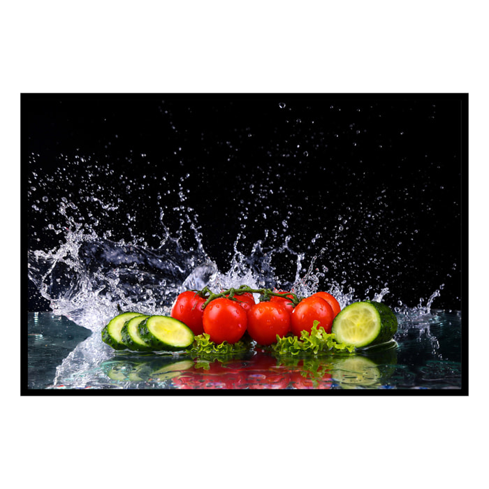 Affiche encadrée – Légumes croquants et fraîcheur éclatante Affiche + cadre en métal - Noir