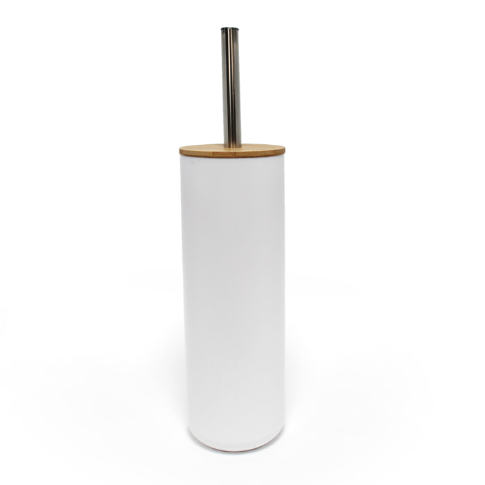 Brosse WC bambou - Blanc