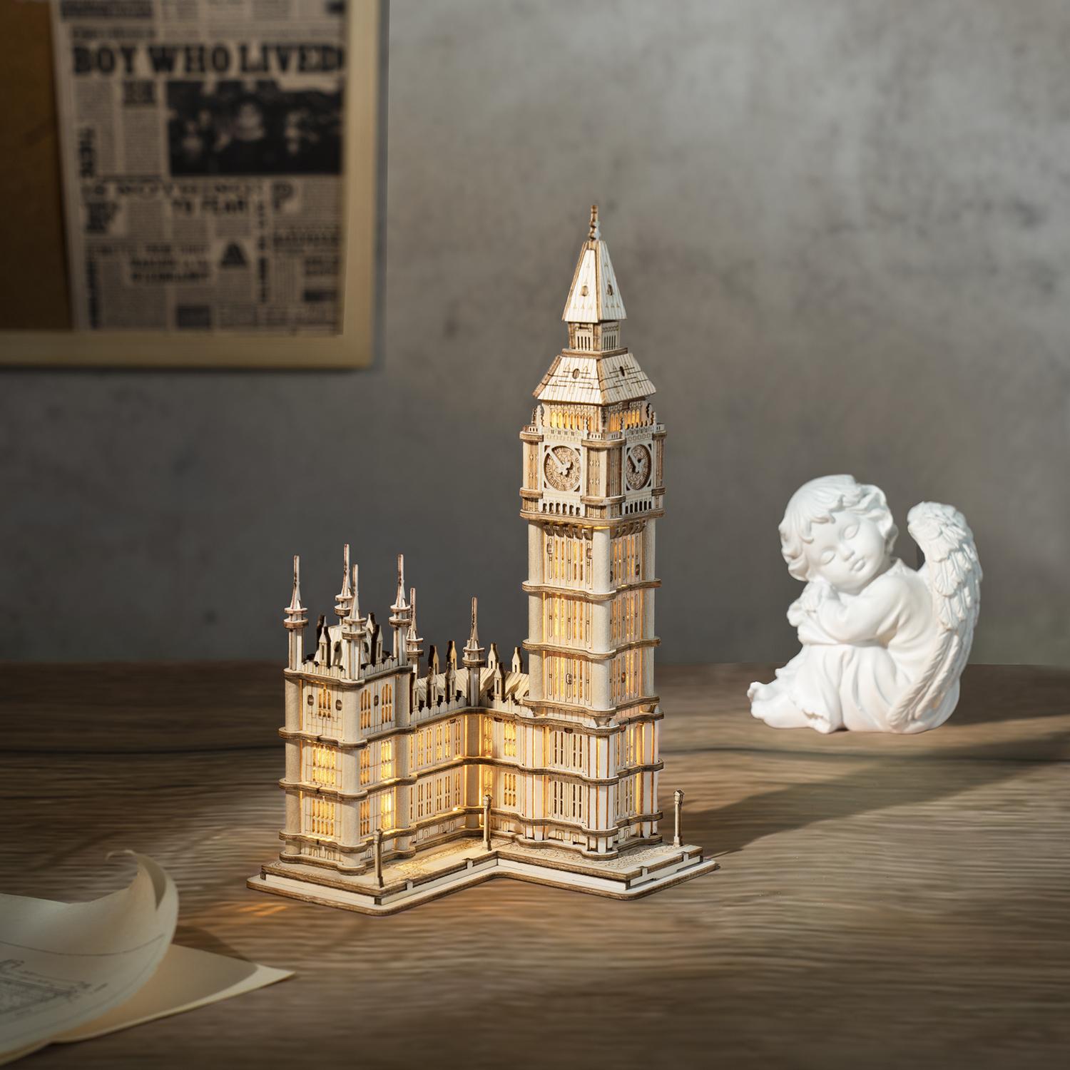 Big Ben Maqueta 3d realista con gran detalle 220 piezas.