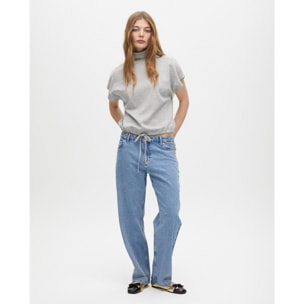 T-Shirt Collo Alto Vita Regolabile