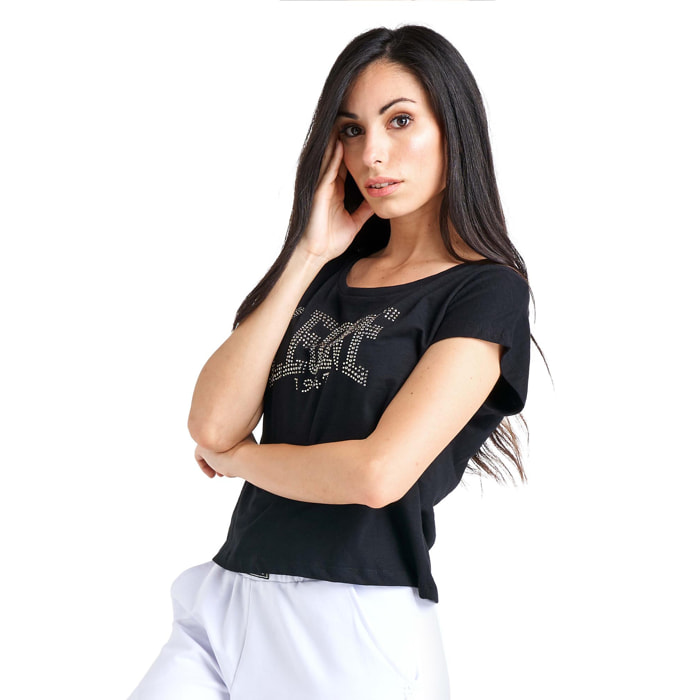 T-shirt corta a maniche corte da donna Luxury