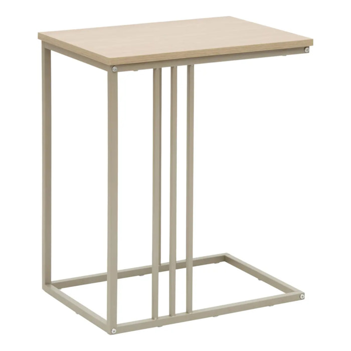 Bout de canapé Duna rectangulaire H.58cm beige