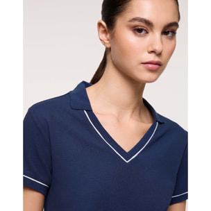 Vestido Corto Azul Marino - Llopas