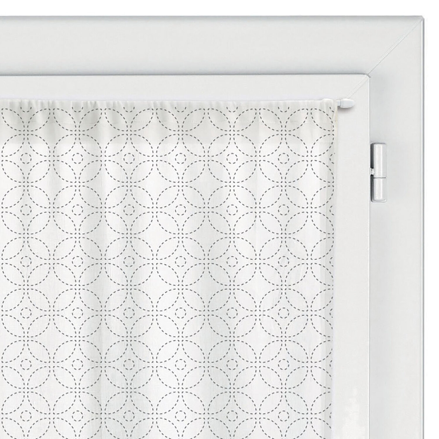 Lot de 2 rideaux voile touch fantaisie