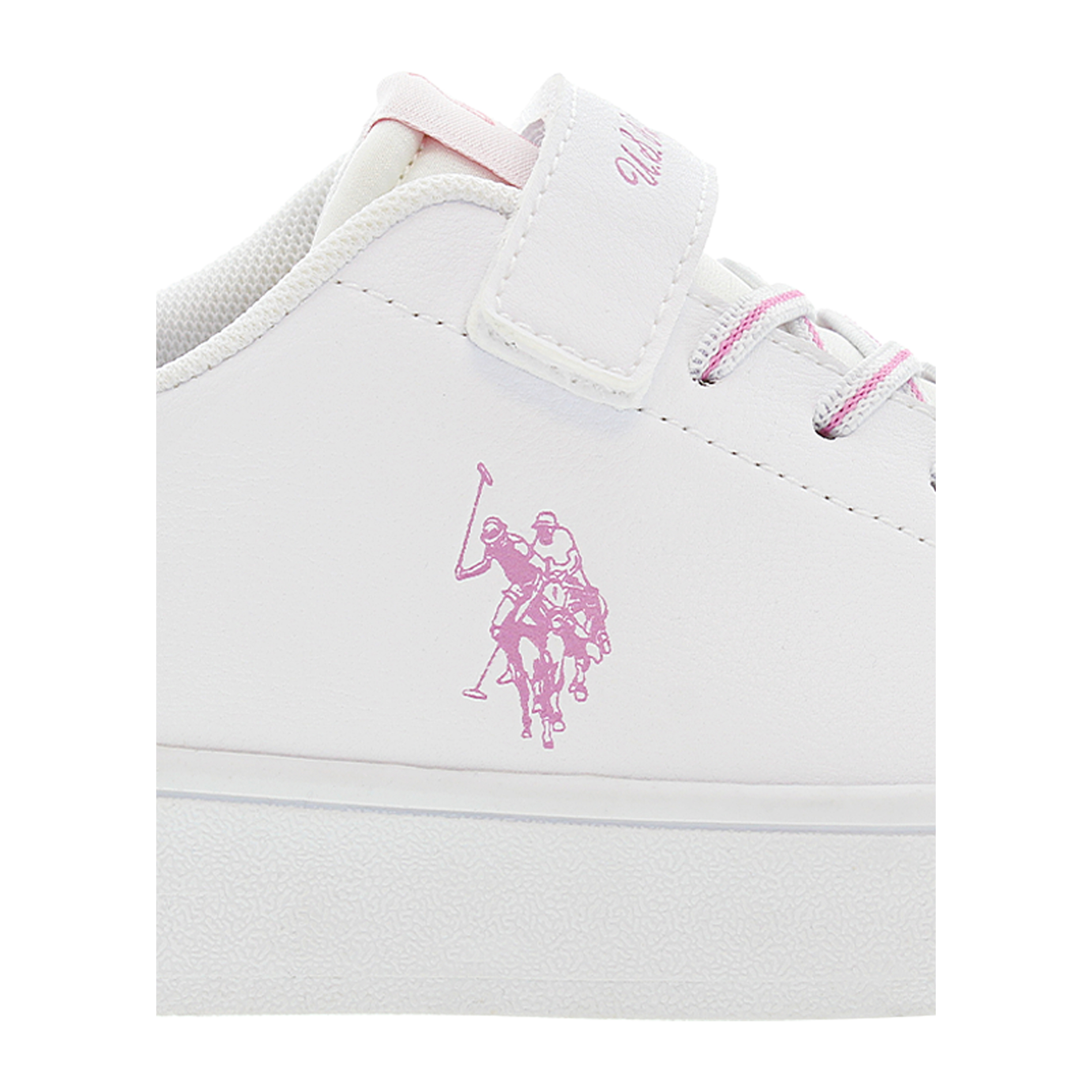 Sneakers U.S. Polo Assn. bianco-rosa