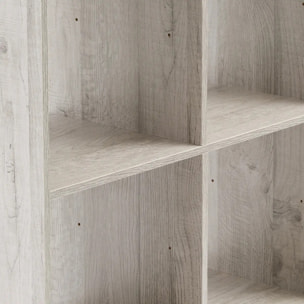 Étagère 4 cases "Mix N' Modul" effet chêne gris