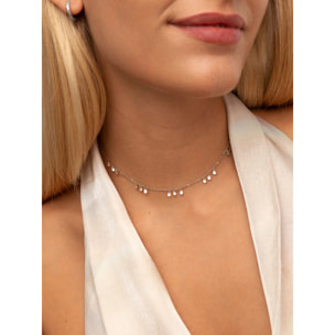 Collana Mini Drop Charms in Acciaio