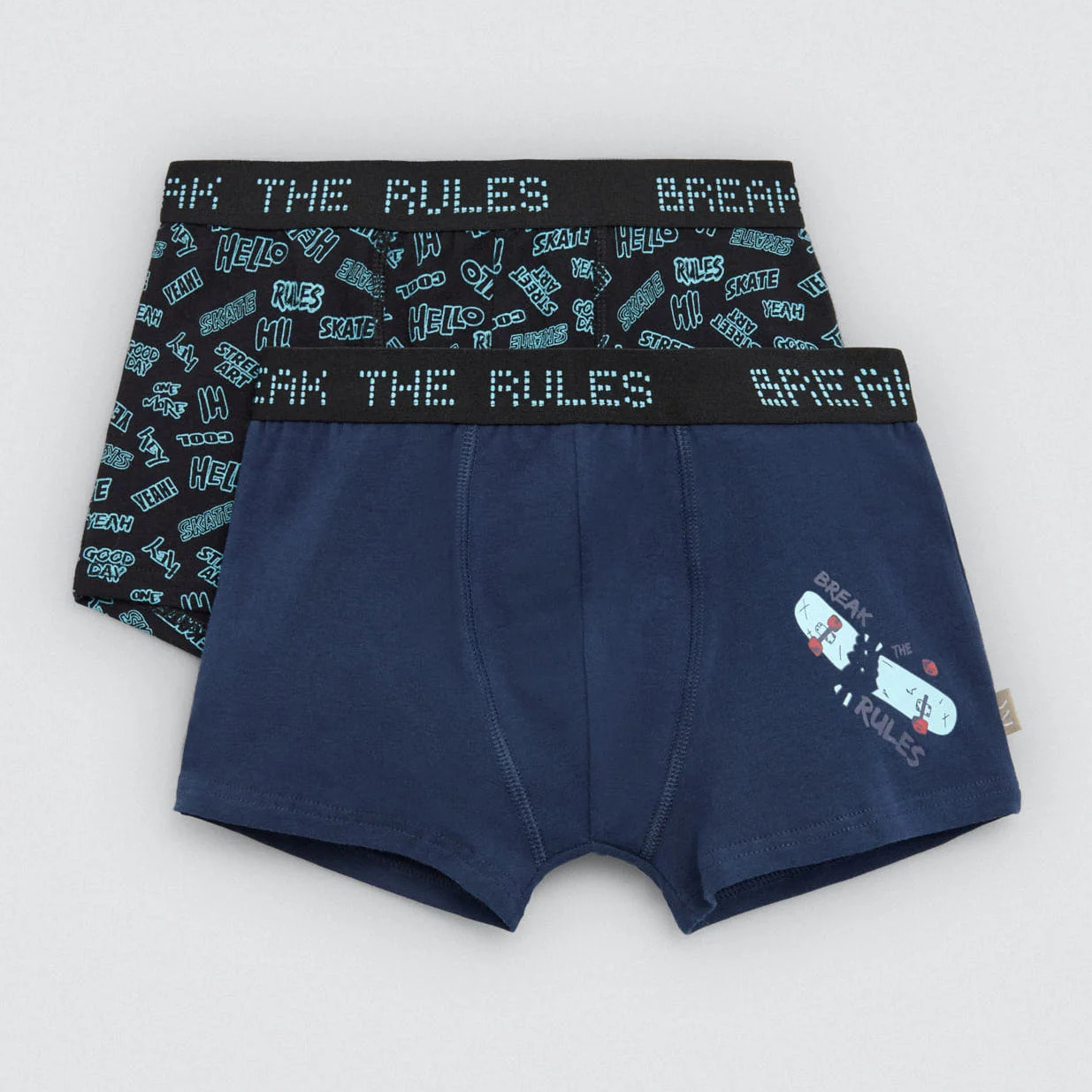 Confezione da 2 boxer da bambino "Break the Rules"