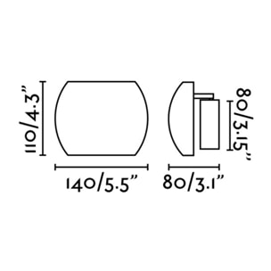 SWING Aplique LED cromo