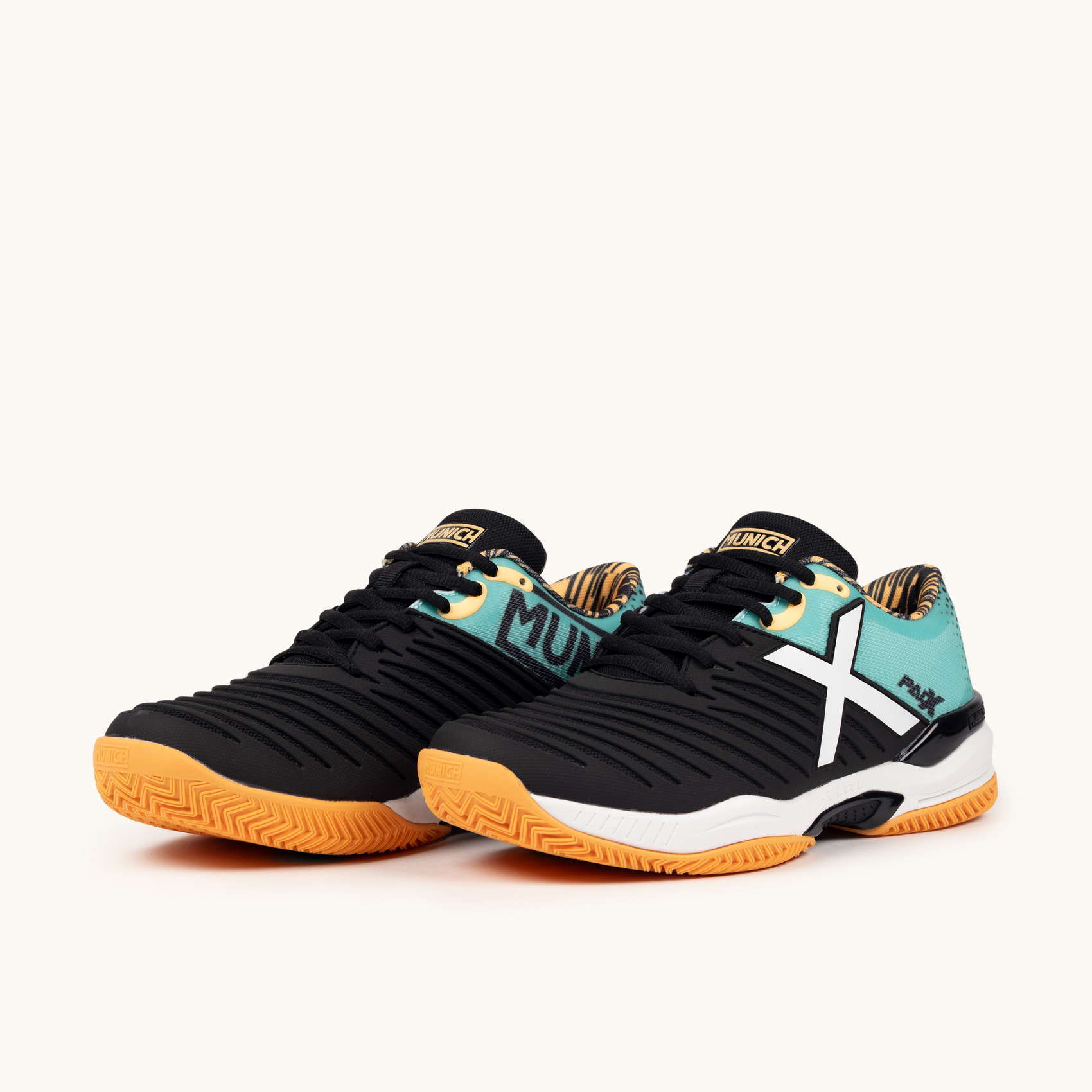 MUNICH PADX PADEL 61 Zapatillas de Pádel Negro y Turquesa