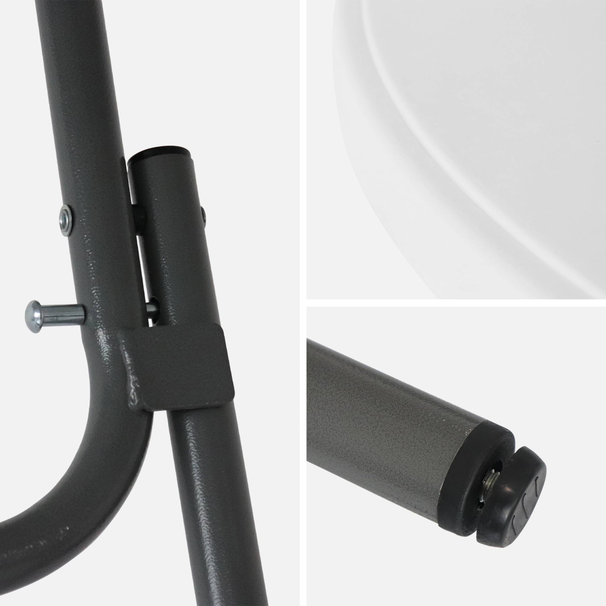 Table haute de réception pliante acier avec housse de protection (lot de 4) GALA + HOUSSE X4