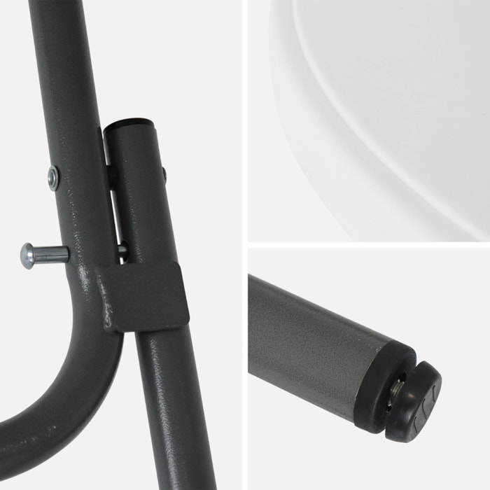 Table haute de réception pliante acier avec housse de protection (lot de 4) GALA + HOUSSE X4