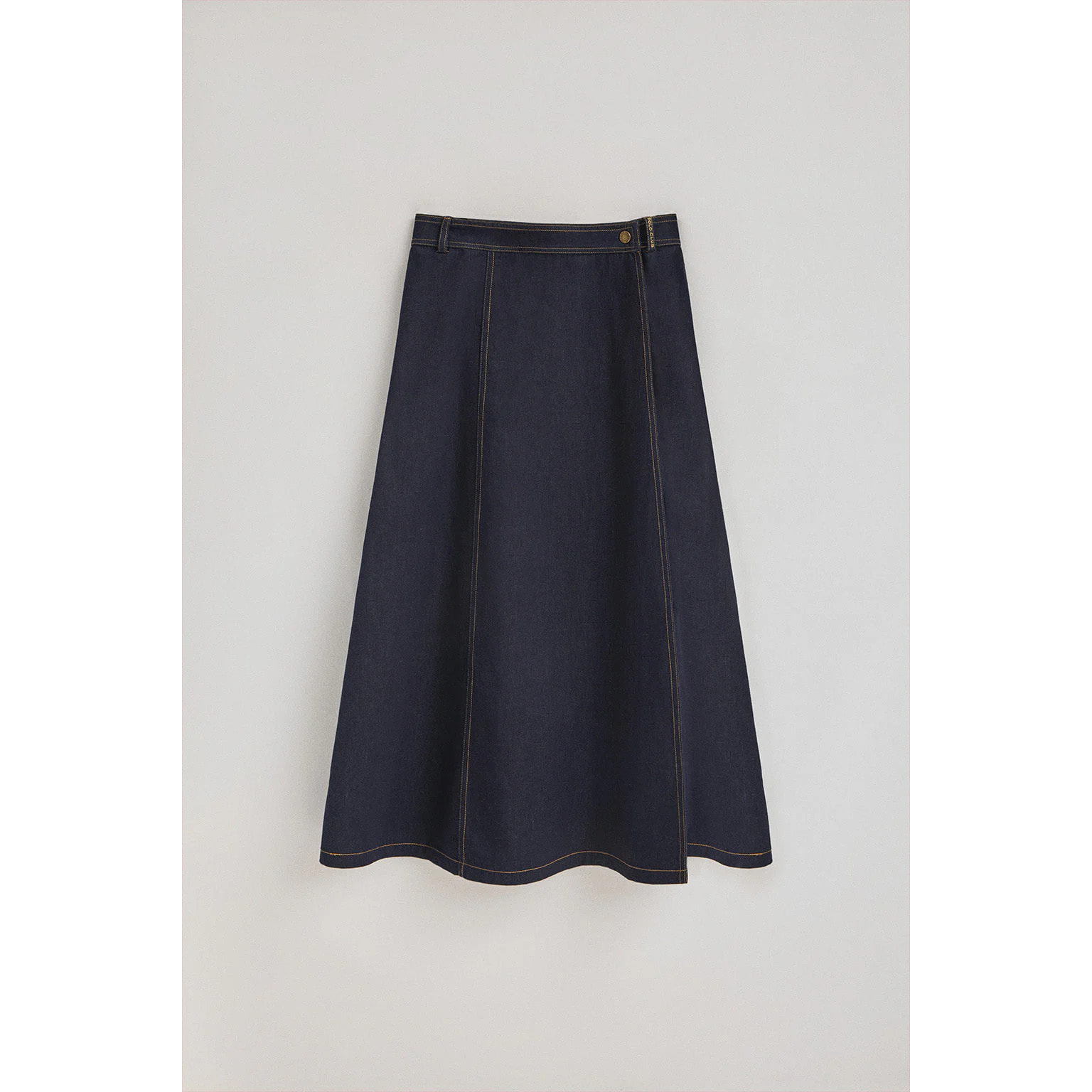 Falda Alisa vaquera azul con detalles Polo Club
