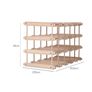 Botellero de haya para 20 botellas