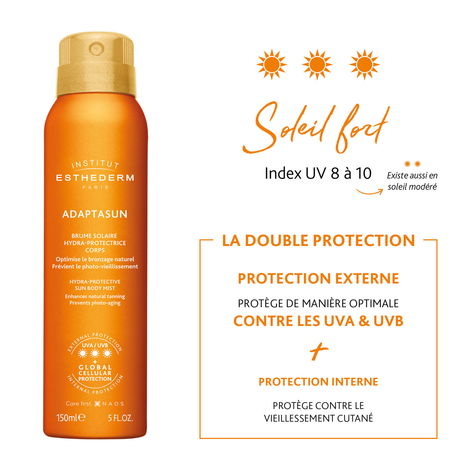 Adaptasun - Brume Soyeuse Protectrice Corps Soleil Fort 150 ml