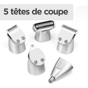 Tondeuse multi usages BABYLISS 11 en 1 MT812E, 4 hauteurs de coupe, précision 0,5 mm, autonomie 240 mn