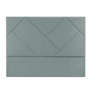 Tête de lit ''Alpilles'' 200x120cm en tissu structurel bleu