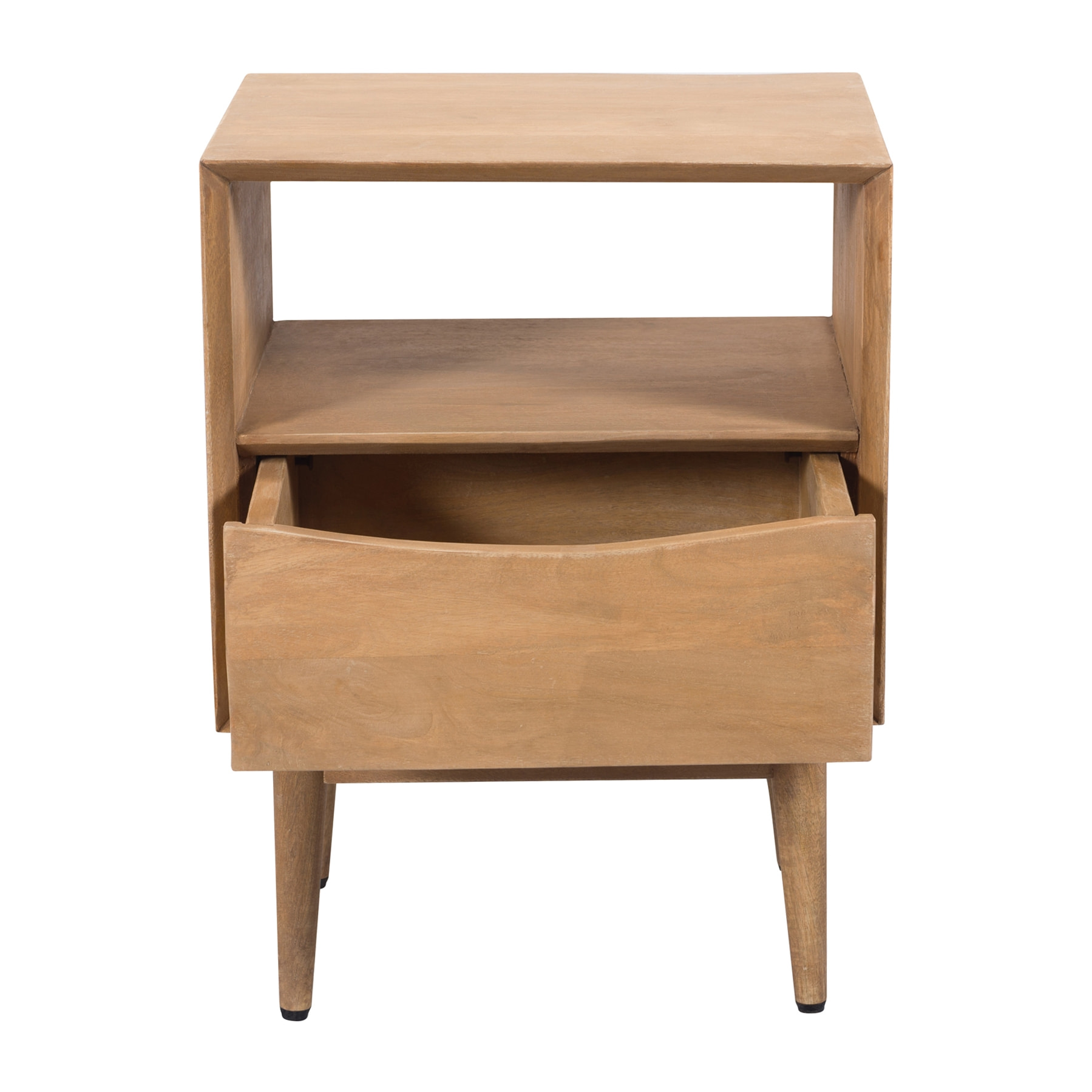 Table de chevet 1 tiroir en bois de manguier - Gute