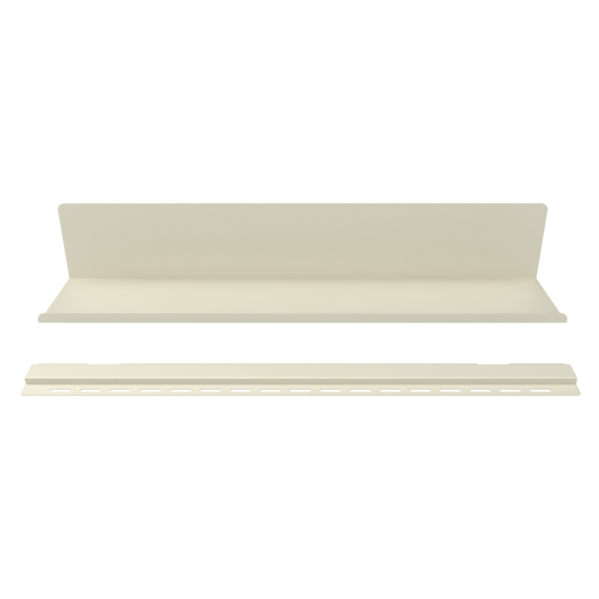 Mensola da muro in metallo 70x13x12cm avorio - Pop