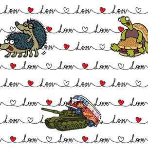 Funda nórdica Kukuxumusu Amor - 100% algodón -