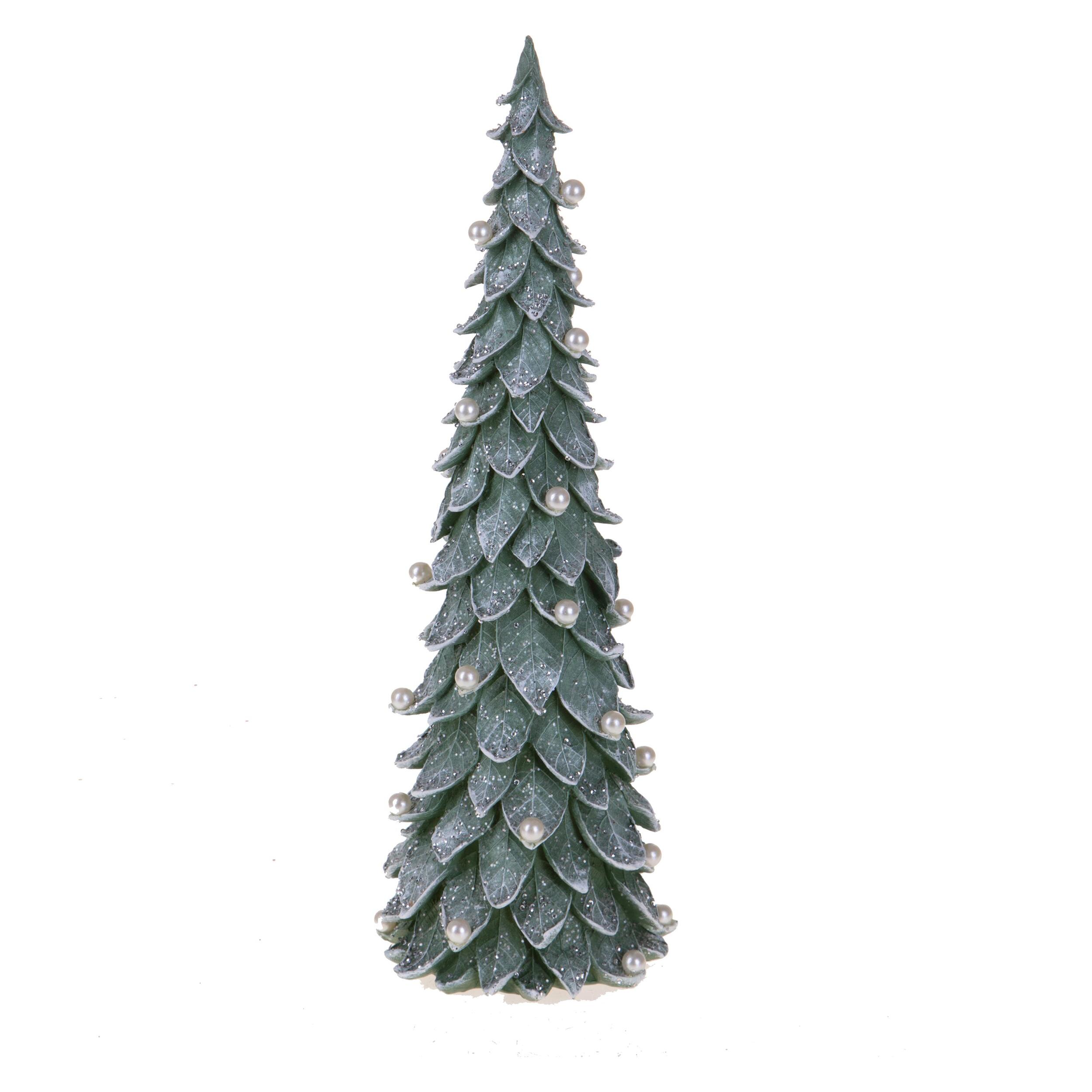 Cono natale con perline - Pezzi 1 - VERDE - Bianchi Dino SpA