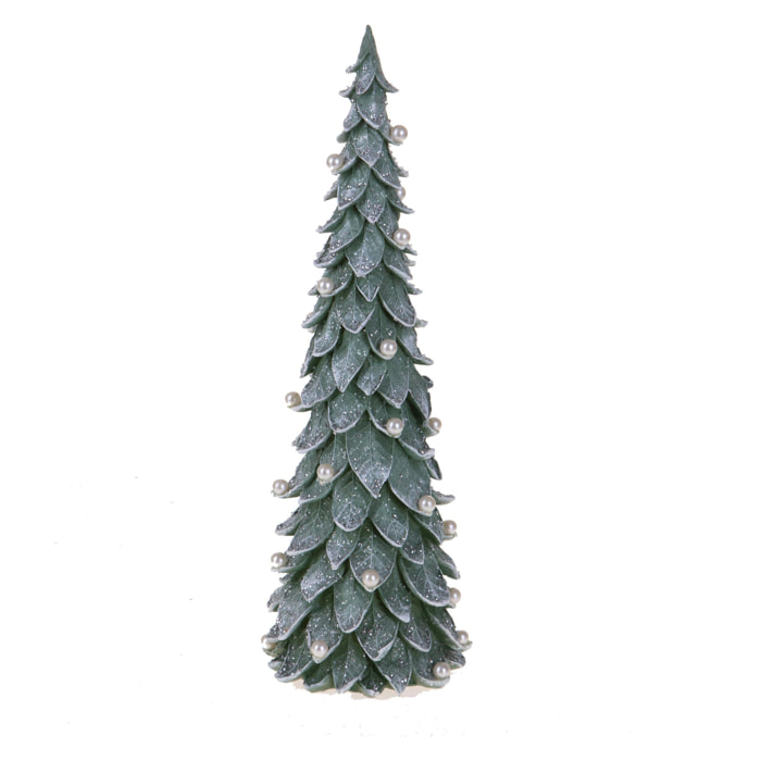 Cono natale con perline - Pezzi 1 - VERDE - Bianchi Dino SpA