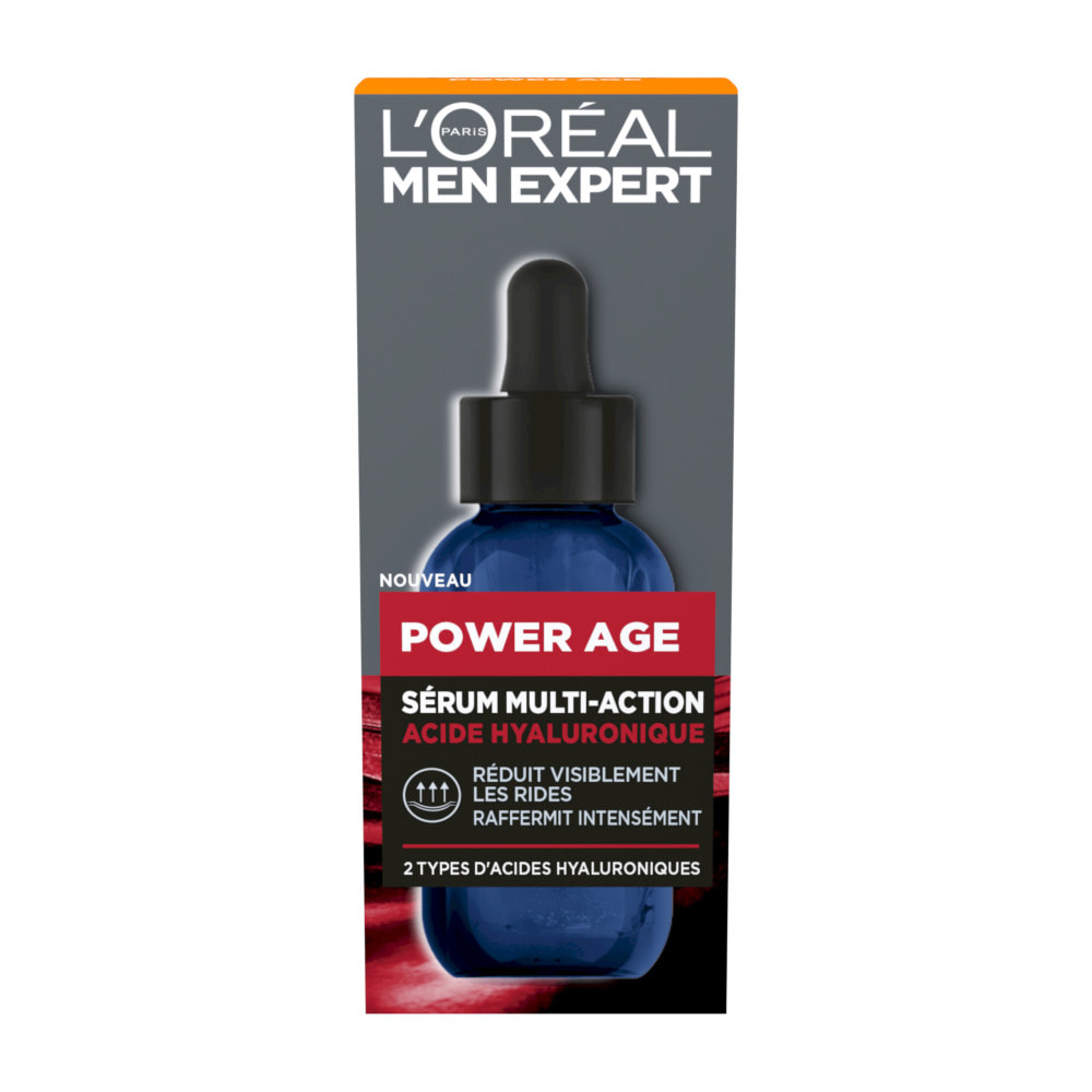 image-L'Oréal Paris Men Expert Power Age Sérum Multi-Action Acide Hyaluronique 30ml