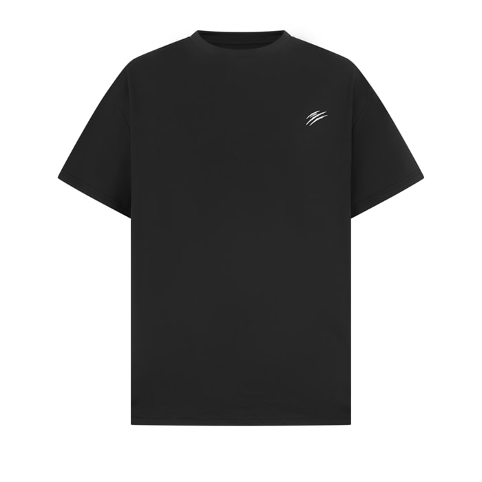 PLEIN SPORT Round Neck T-Shirt Chrome Scratch