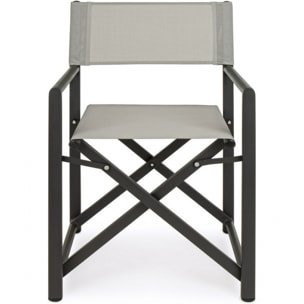 Set di 2 poltroncine TAYLOR antracite pieghevoli