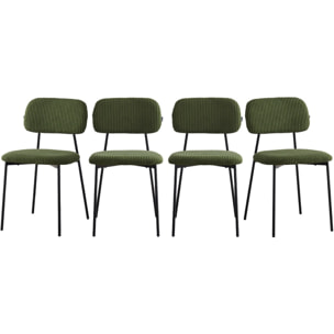Lot de 4 chaises - LORIE